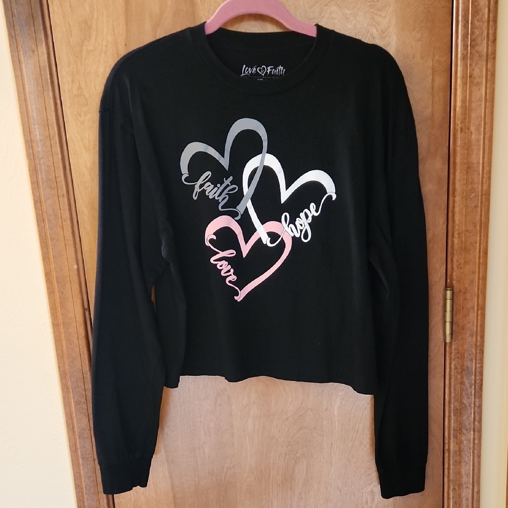 Black Long Sleeve Graphic Tee